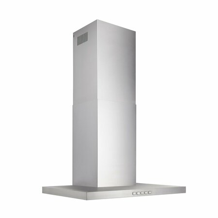 ALMO Broan 30-in. Low Profile T-Style Chimney Range Hood with 450 CFM and LED Lighting BWT2304SS